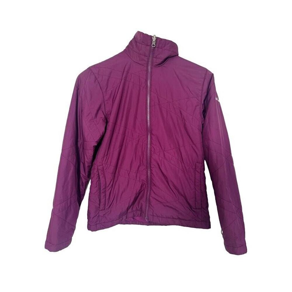 Columbia Sportswear Interchange Jacket Womens XS Purple Full Zip Outdoor Fall